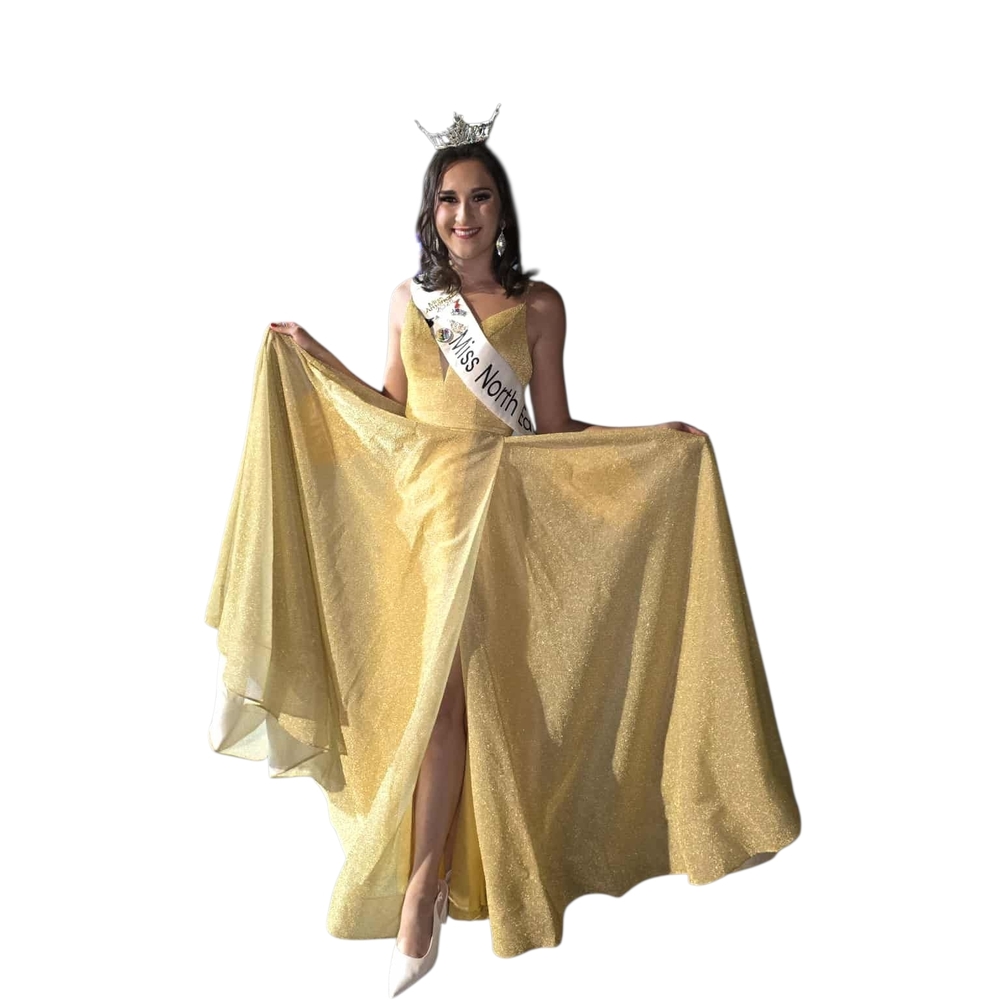 Dazzling Gold Prom Dress